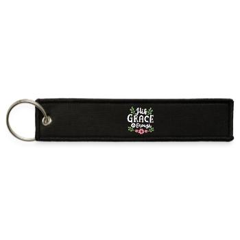 Christian Faith Religious - Jet Tag Keychain - black - Front