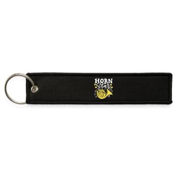 French Horn Player Hornist - Jet Tag Keychain - black - Front