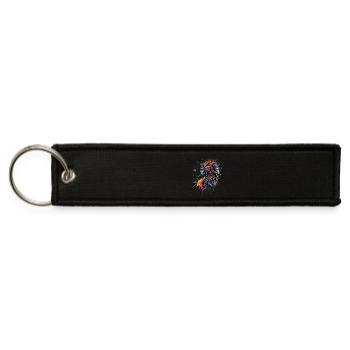 Vibrant Dreamcatcher Spirit Illustration - Jet Tag Keychain - black - Front