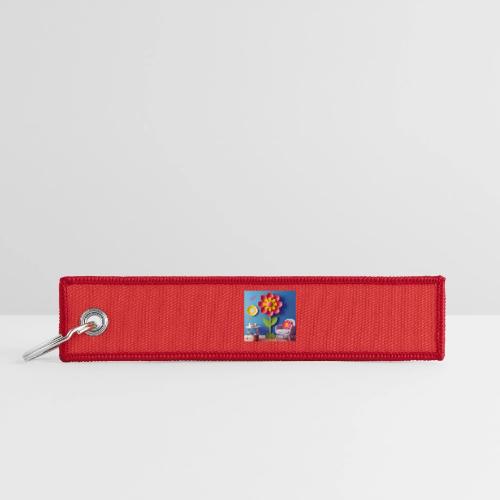 Flower design and harmony of environmental well-be - Jet Tag Keychain