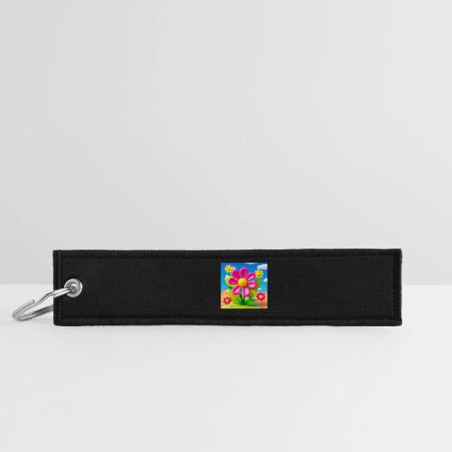 Pink Floral Peace | Sky & Nature Design - Jet Tag Keychain
