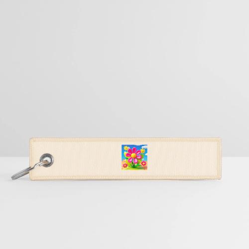 Pink Floral Peace | Sky & Nature Design - Jet Tag Keychain