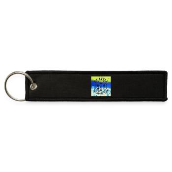 Seattle, Washington (G) - Jet Tag Keychain - black - Front