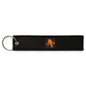 f caw f crow - Jet Tag Keychain - black - Front
