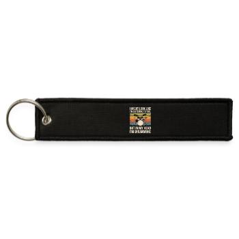 Drumming in My Head - Jet Tag Keychain - black - Front
