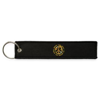 Kindness Peace Equality Love Inclusion Hope Divers - Jet Tag Keychain - black - Front