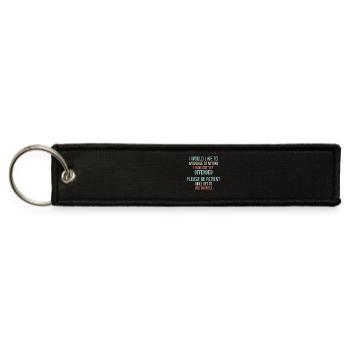 Patience Pending Offense Tee - Jet Tag Keychain - black - Front
