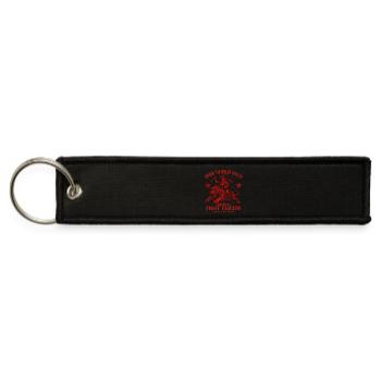 Born to Fight Fascism - Jet Tag Keychain - black - Front