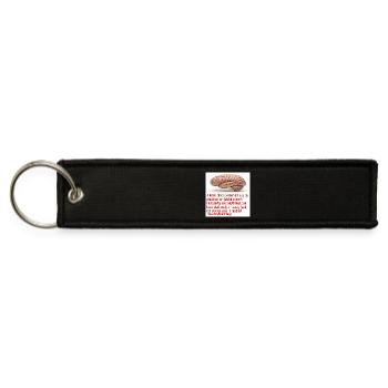 Brain Preservation Message #7 - Jet Tag Keychain - black - Front