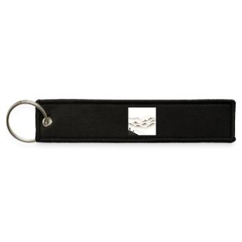 Mistbound Mountain Range - Jet Tag Keychain - black - Front