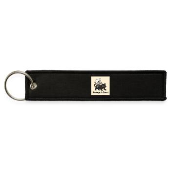 Revenge is Sweet Halloween Design - Jet Tag Keychain - black - Front