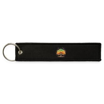 Show Off Autumn Tree - Jet Tag Keychain - black - Front