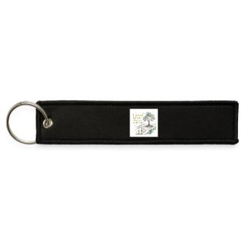 Grow Through What You Go Through - Jet Tag Keychain - black - Front