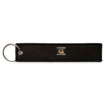 I'm Just Here For The Cookie Dough | Baker Shirt - Jet Tag Keychain - black - Front