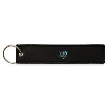 identity nerd geek save pc core security code - Jet Tag Keychain - black - Front