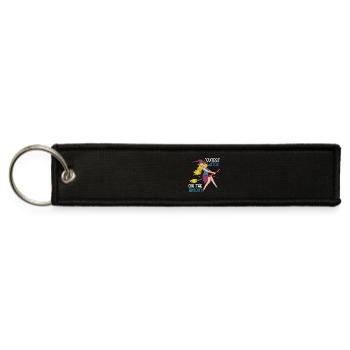 Cutest Witch On The Broom Sorcerer Halloween - Jet Tag Keychain - black - Front