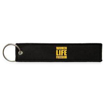 Women life freedom - Jet Tag Keychain - black - Front