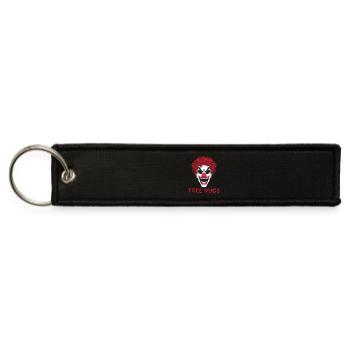 Free Hugs from terrifying Clown - Jet Tag Keychain - black - Front