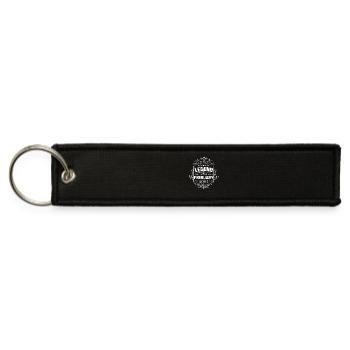 A legend was born in February 2005 - Jet Tag Keychain - black - Front
