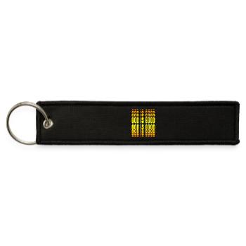 God is good - Jet Tag Keychain - black - Front
