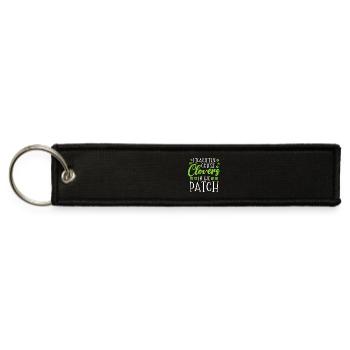 I Teach The Cutest Clovers In The Patch St. - Jet Tag Keychain - black - Front