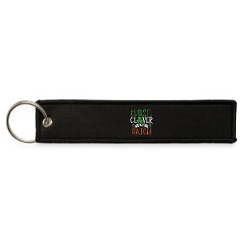 Cutest Clover In The Patch St. Patrick's Day - Jet Tag Keychain - black - Front