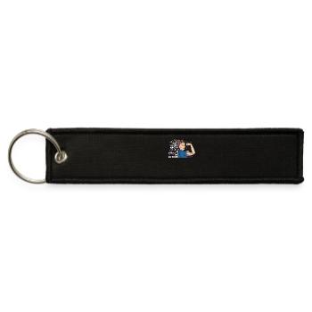They Whispered To Her You Can't Epilepsy - Jet Tag Keychain - black - Front