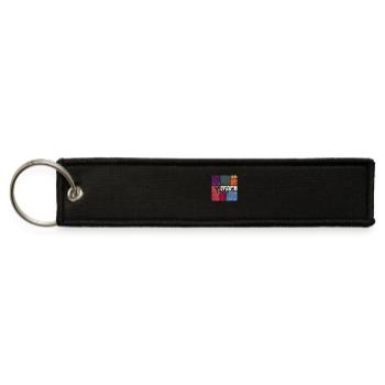 Vintage Yoga – Retro Zen Balance - Jet Tag Keychain - black - Front