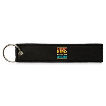 G-daddy hero veteran legend - Jet Tag Keychain - black - Front