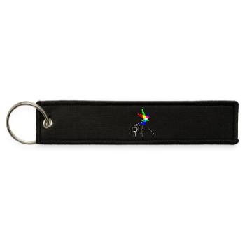 High Ba-RGB - Gymnastics - Jet Tag Keychain - black - Front