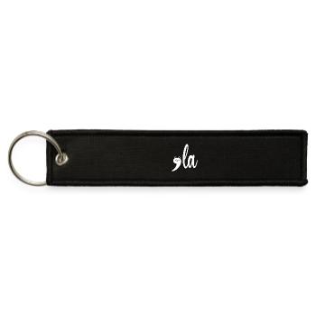 Retro Cat Comma La Kamala Harris For President - Jet Tag Keychain - black - Front