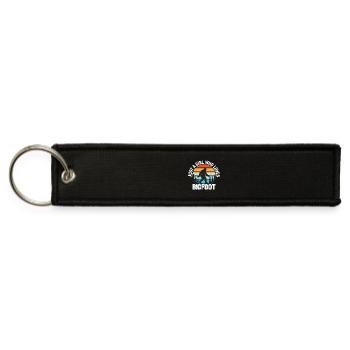 Just A Girl Who Loves Bigfoot - Jet Tag Keychain - black - Front