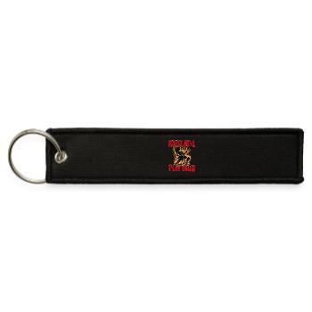 Raise Hell Play Loud - Jet Tag Keychain - black - Front