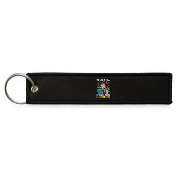 Music Teacher My Life Is Full Of Classical Music - Jet Tag Keychain - black - Front