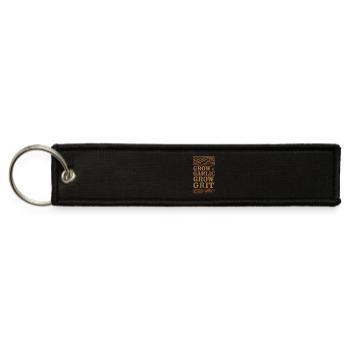 Garlic Grower Homesteader Garden Harvest Pride CSA - Jet Tag Keychain - black - Front