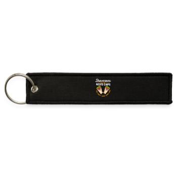 Shawarmas Are Like Shawarma Wrap - Jet Tag Keychain - black - Front