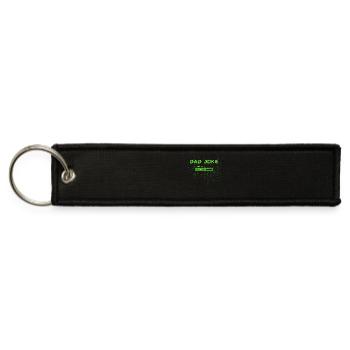Dad Joke Loading - Retro Funny Dad Joke Glitch - Jet Tag Keychain - black - Front