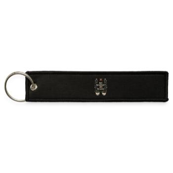 Cottagecore Farmers Market Cozy Vendor Rustic - Jet Tag Keychain - black - Front