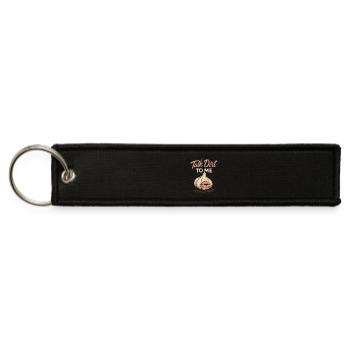 Garlic Grower Homesteader Garden Harvest Pride CSA - Jet Tag Keychain - black - Front
