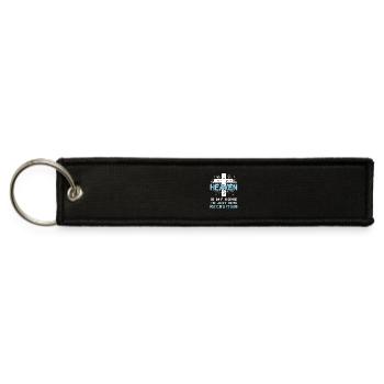 Heaven Is My Home Religious Christian - Jet Tag Keychain - black - Front