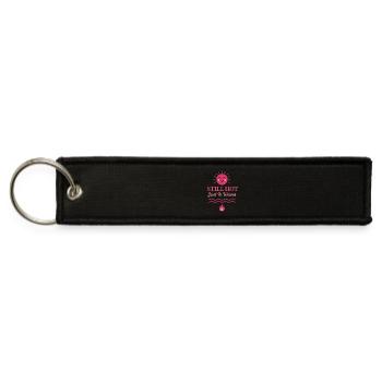 Menopause Humor Hot Flash Survival Midlife Power - Jet Tag Keychain - black - Front