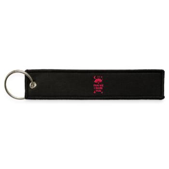 Menopause Humor Hot Flash Survival Midlife Power - Jet Tag Keychain - black - Front