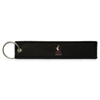 Menopause Humor Hot Flash Survival Midlife Power - Jet Tag Keychain - black - Front