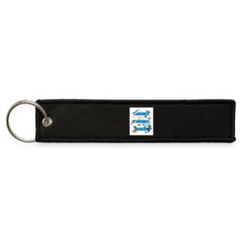 Underwater Life Inspirational Marine Design - Jet Tag Keychain - black - Front