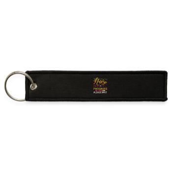 Future Nurse – Inspirational Nursing Student - Jet Tag Keychain - black - Front