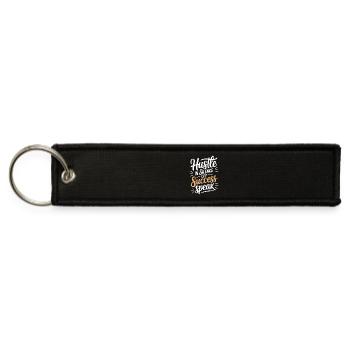  Hustle in Silence Let Success Speak Motivational - Jet Tag Keychain - black - Front