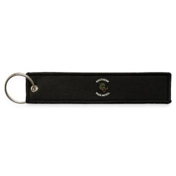 Hog Hunting Feral Pig Boar Control Wild Hog Patrol - Jet Tag Keychain - black - Front