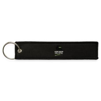 Hog Hunting Feral Pig Boar Control Wild Hog Patrol - Jet Tag Keychain - black - Front