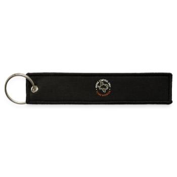 Hog Hunting Feral Pig Boar Control Wild Hog Patrol - Jet Tag Keychain - black - Front