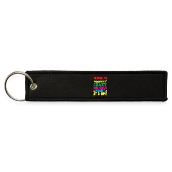 Driving My Husband Crazy One Bingo Night At A Time - Jet Tag Keychain - black - Front